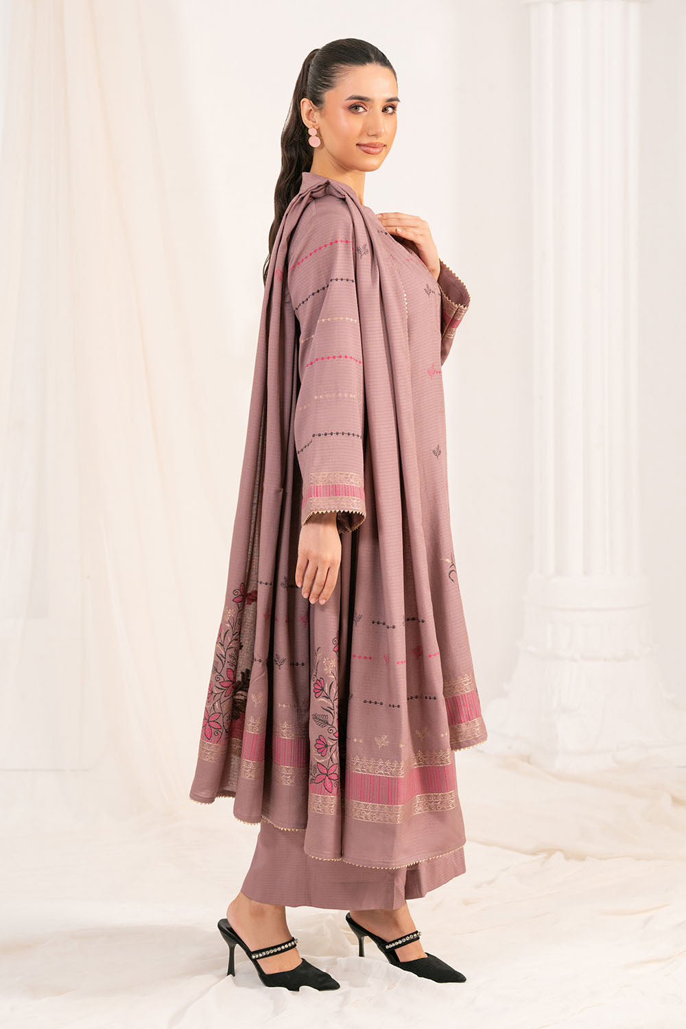 3 Piece Jacquard Suit with Dupatta MJ-52058