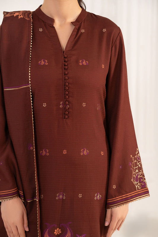3 Piece Jacquard Suit with Dupatta MJ-52062