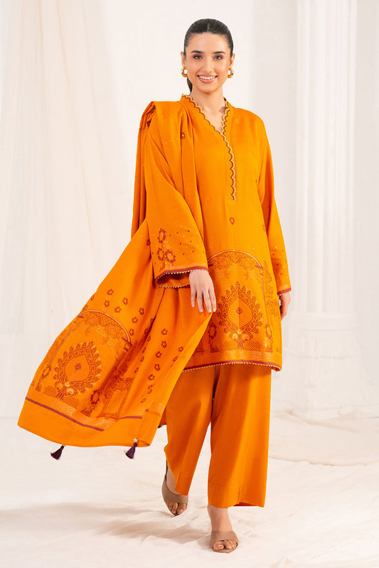 3 Piece Jacquard Suit with Dupatta MJ-52064