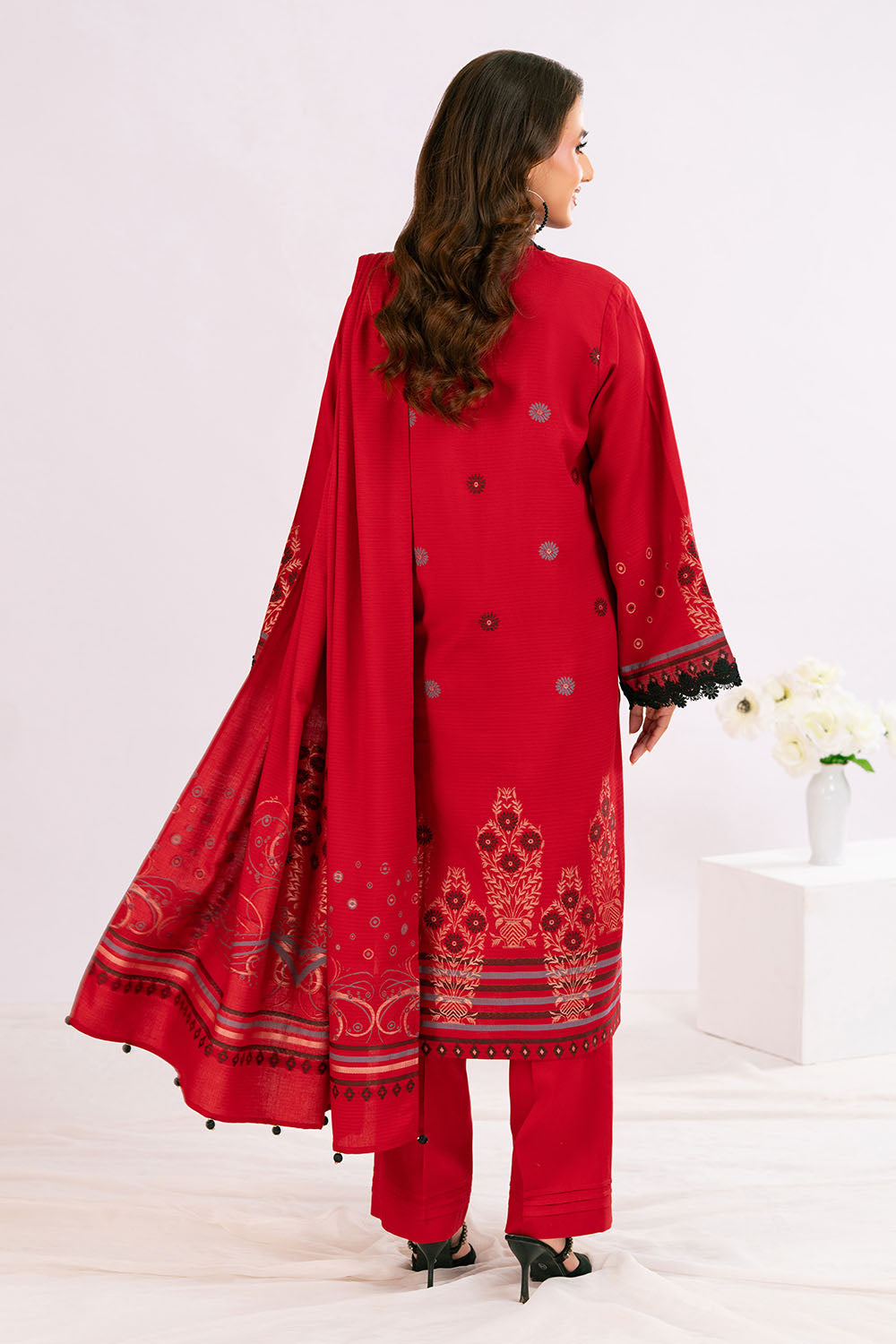 3 Piece Jacquard Suit with Dupatta MJ-52065