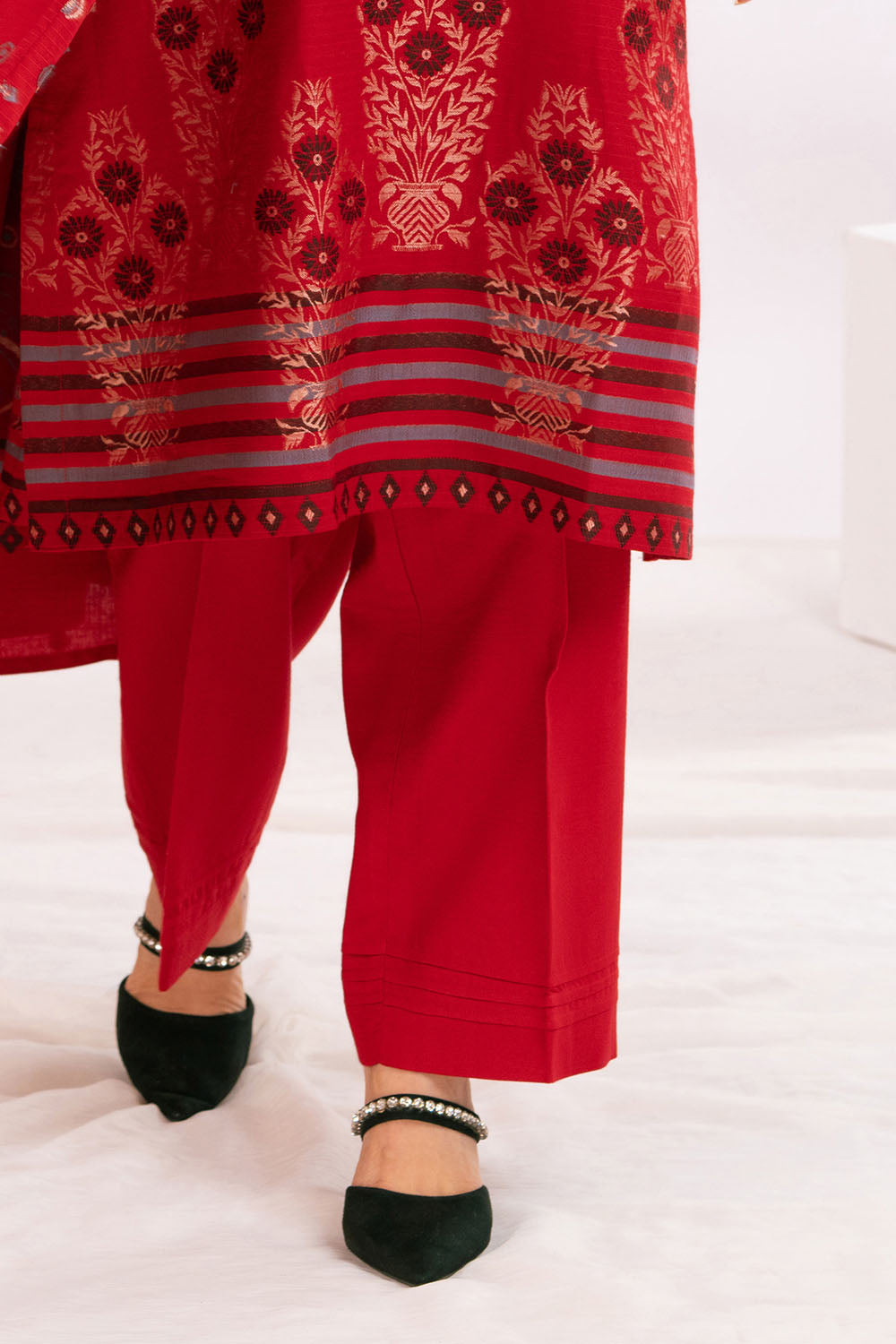 3 Piece Jacquard Suit with Dupatta MJ-52065