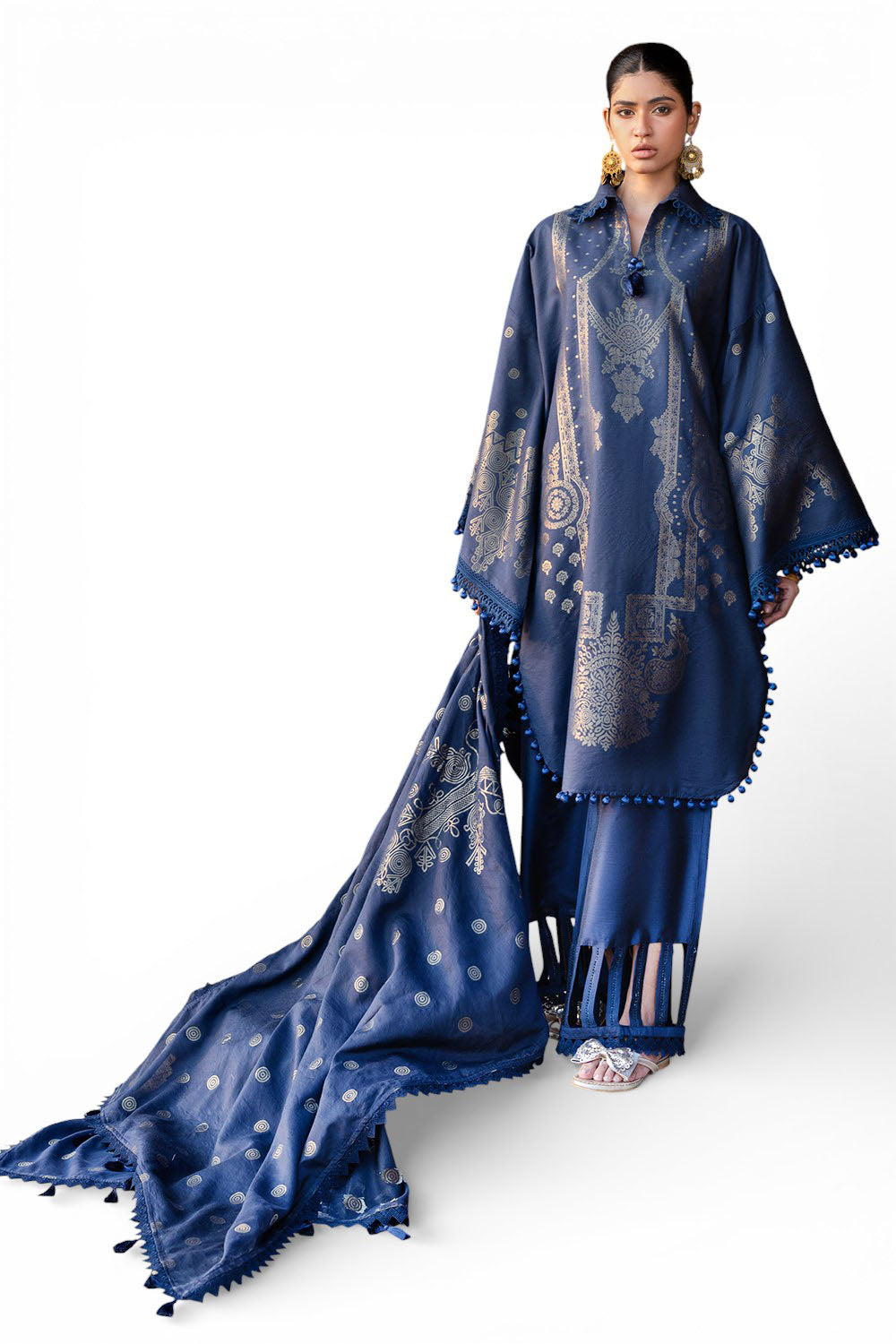 3 Piece Jacquard Suit with Dupatta FE-52025