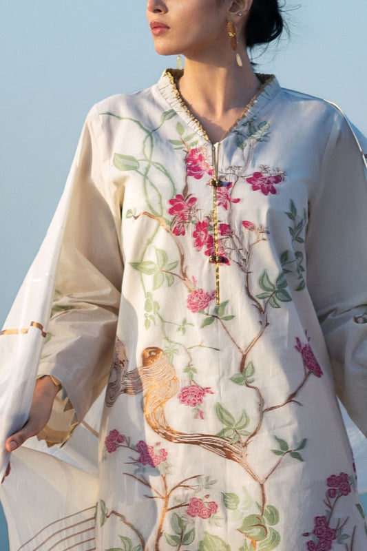 3 Piece Jacquard Suit with Jacquard Dupatta MJ-52019