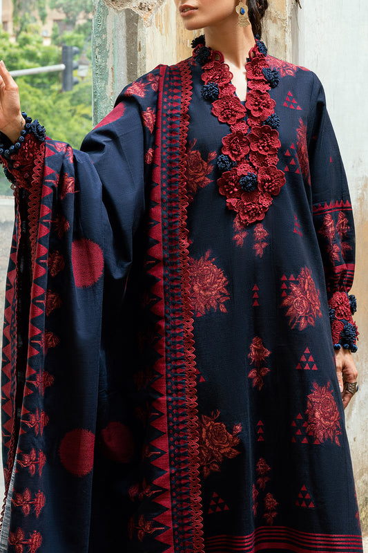 3 Piece Jacquard Suit with Jacquard Shirt and Dyed Trouser MJ-52029