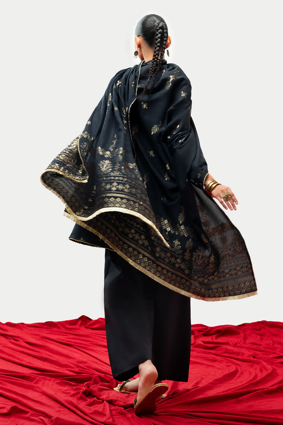 3 Piece Jacquard Suit with Dupatta