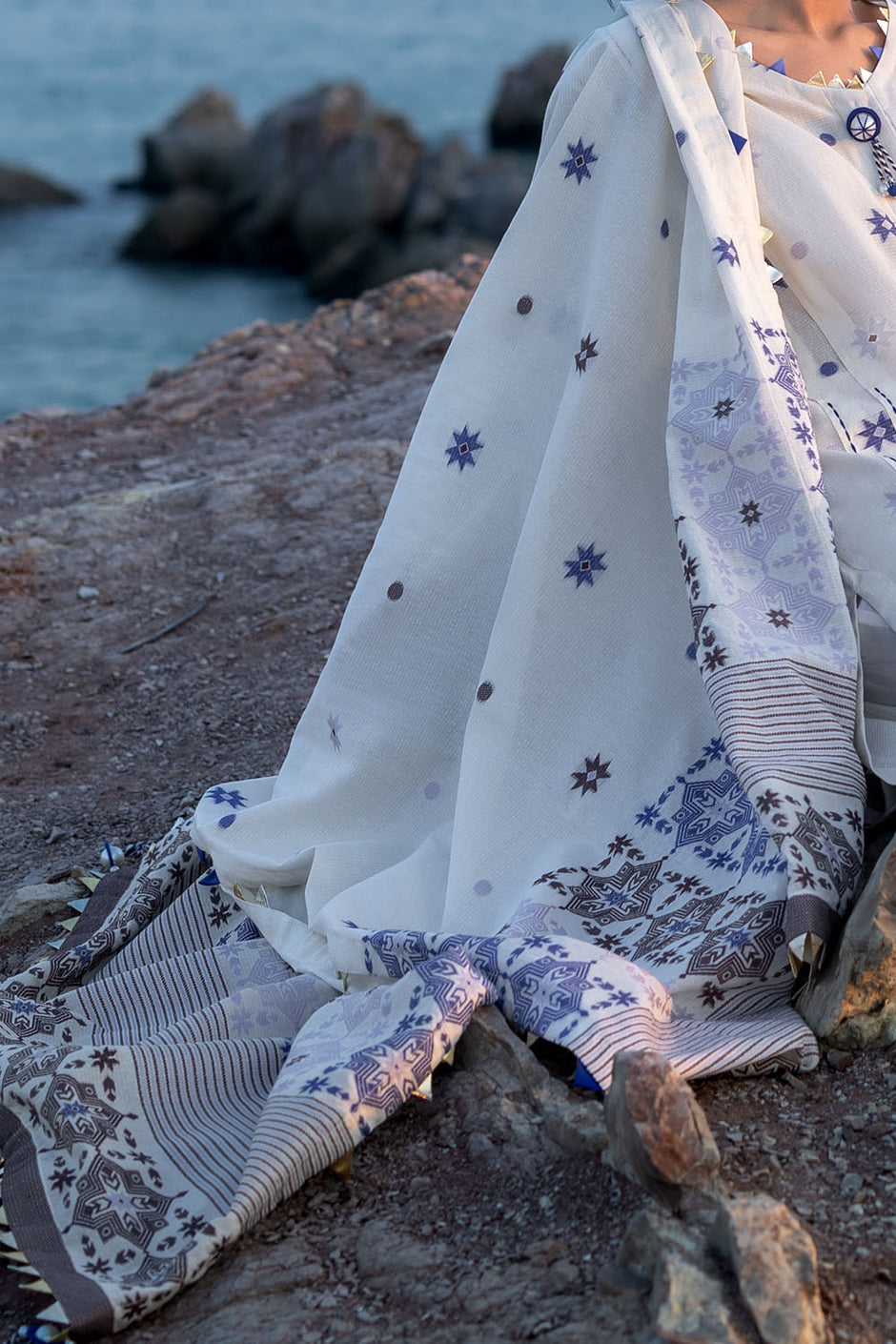 3 Piece Jacquard Suit with Jacquard Dupatta