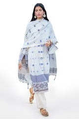 3 Piece Jacquard Suit with Jacquard Dupatta MJ-62003