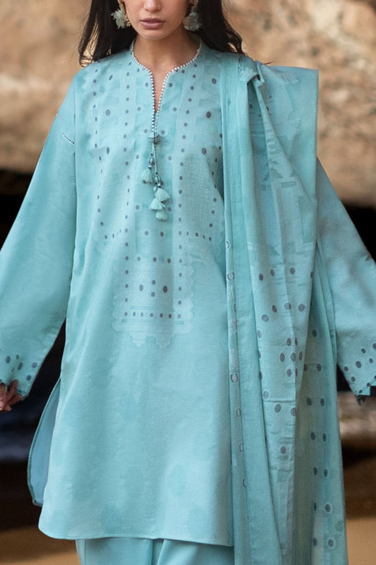 3 Piece Jacquard Suit with Jacquard Dupatta MJ-62004