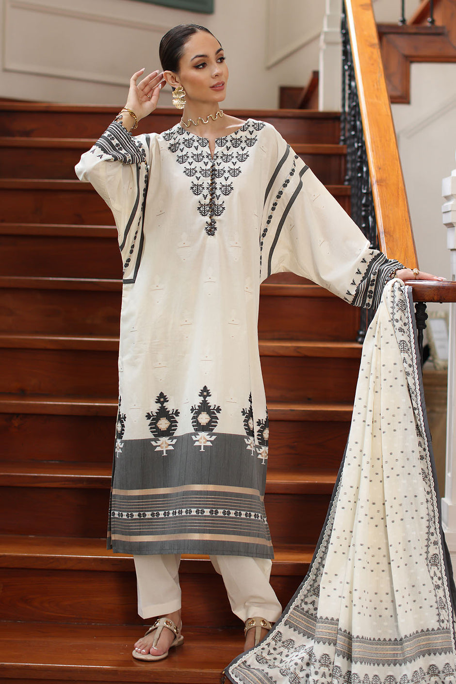 3 Piece Jacquard Suit
