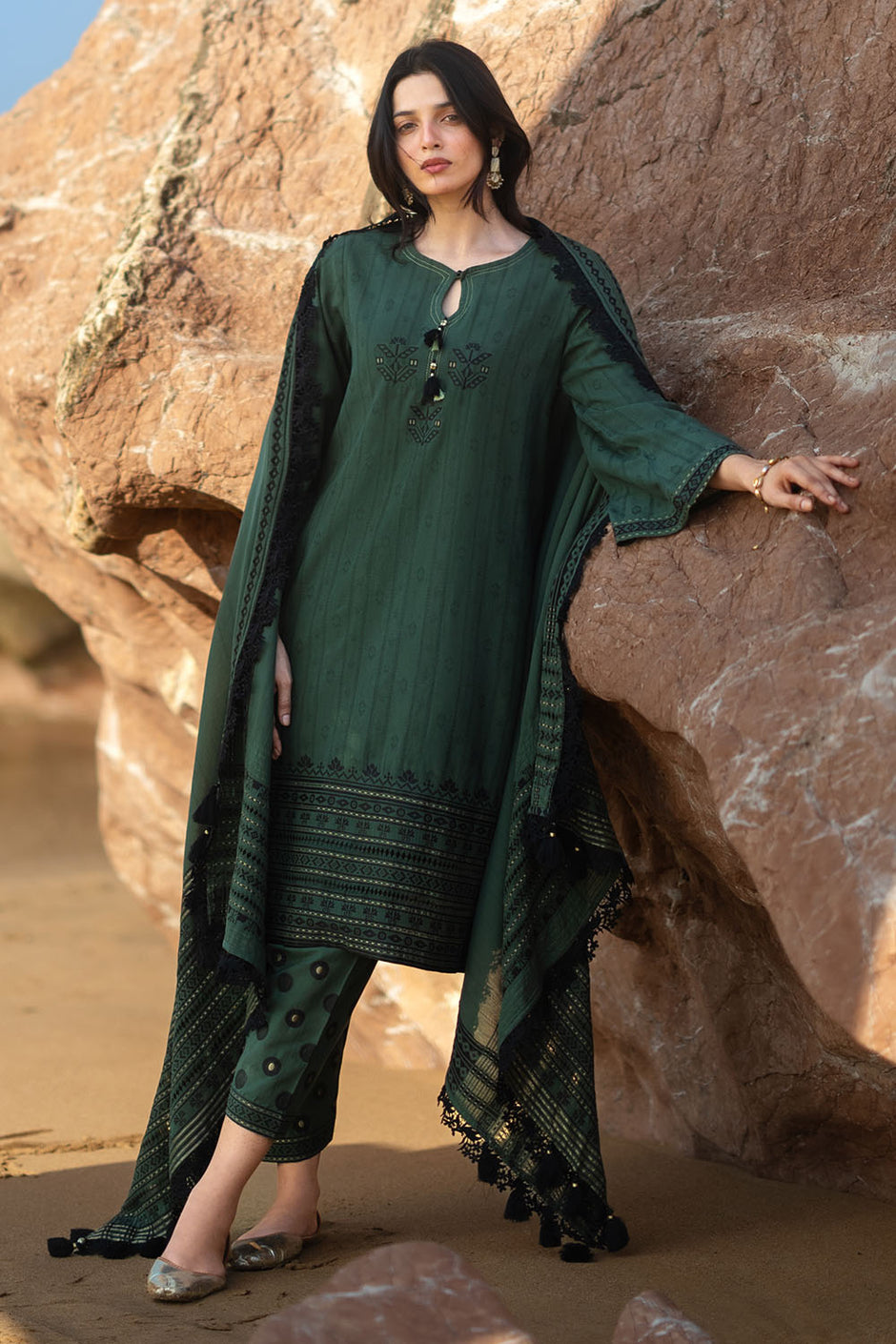 3 Piece Jacquard Suit