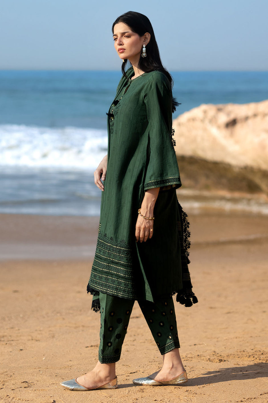3 Piece Jacquard Suit