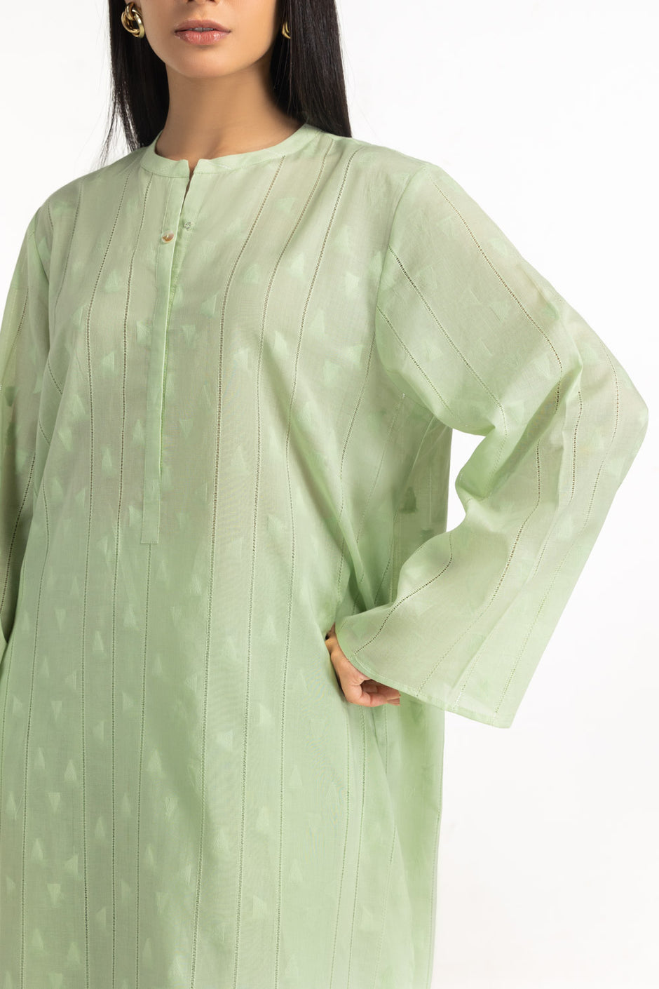 Jacquard Dyed Shirt And Cambric Trouser IPST-77626