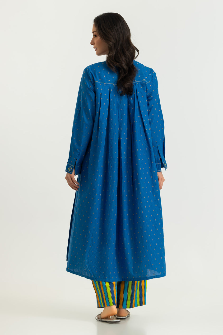 Jacquard Dyed Shirt And Printed Trouser