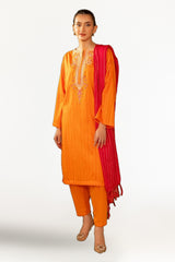 Jacquard Embroidered Shirt And Jacquard Dupatta WGK-JQW-DE-2957