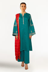 Jacquard Embroidered Shirt And Jacquard Dupatta WGK-JQW-DE-2960