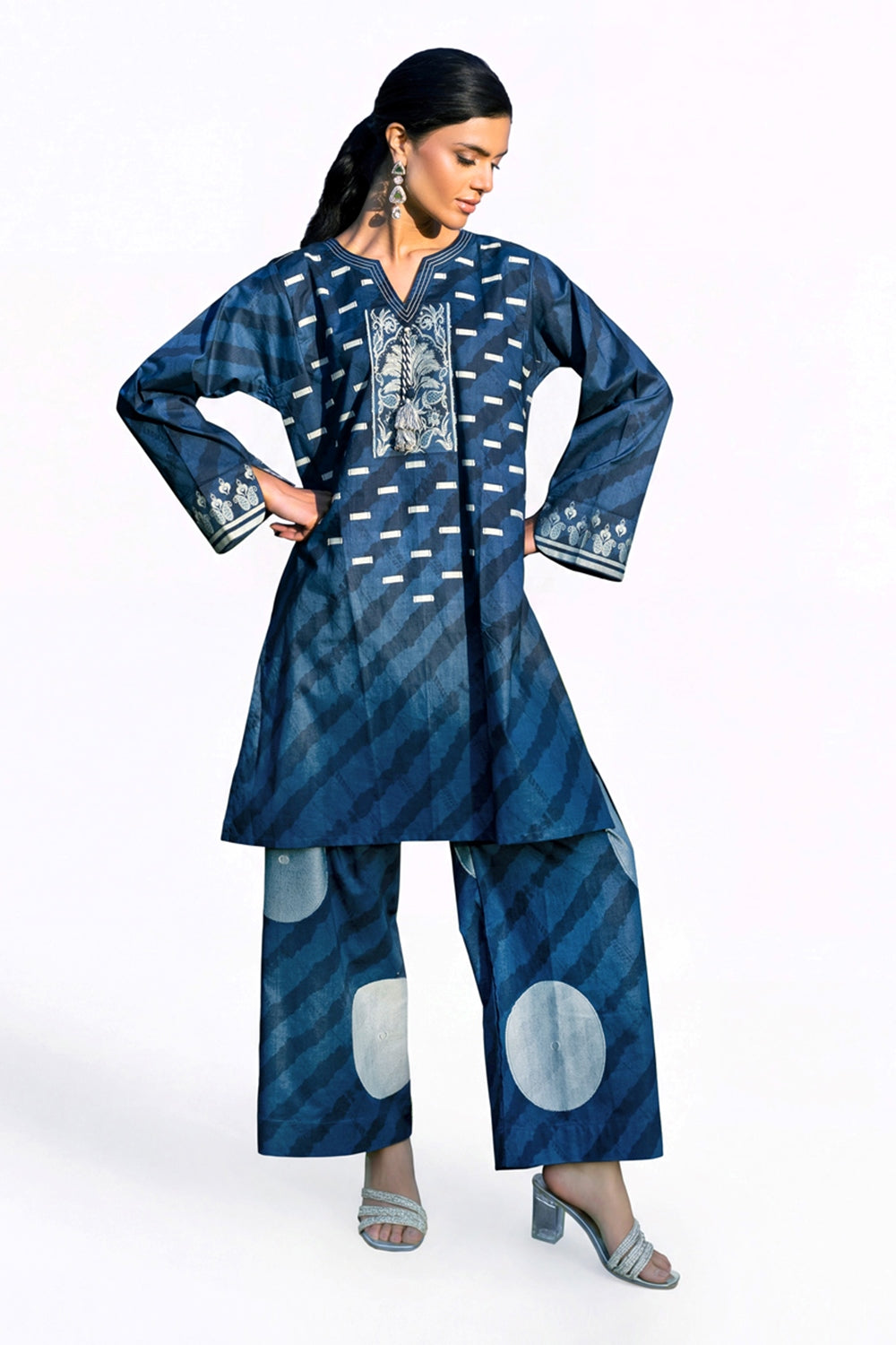 Jacquard Printed Co-Ord Set IPST-77105