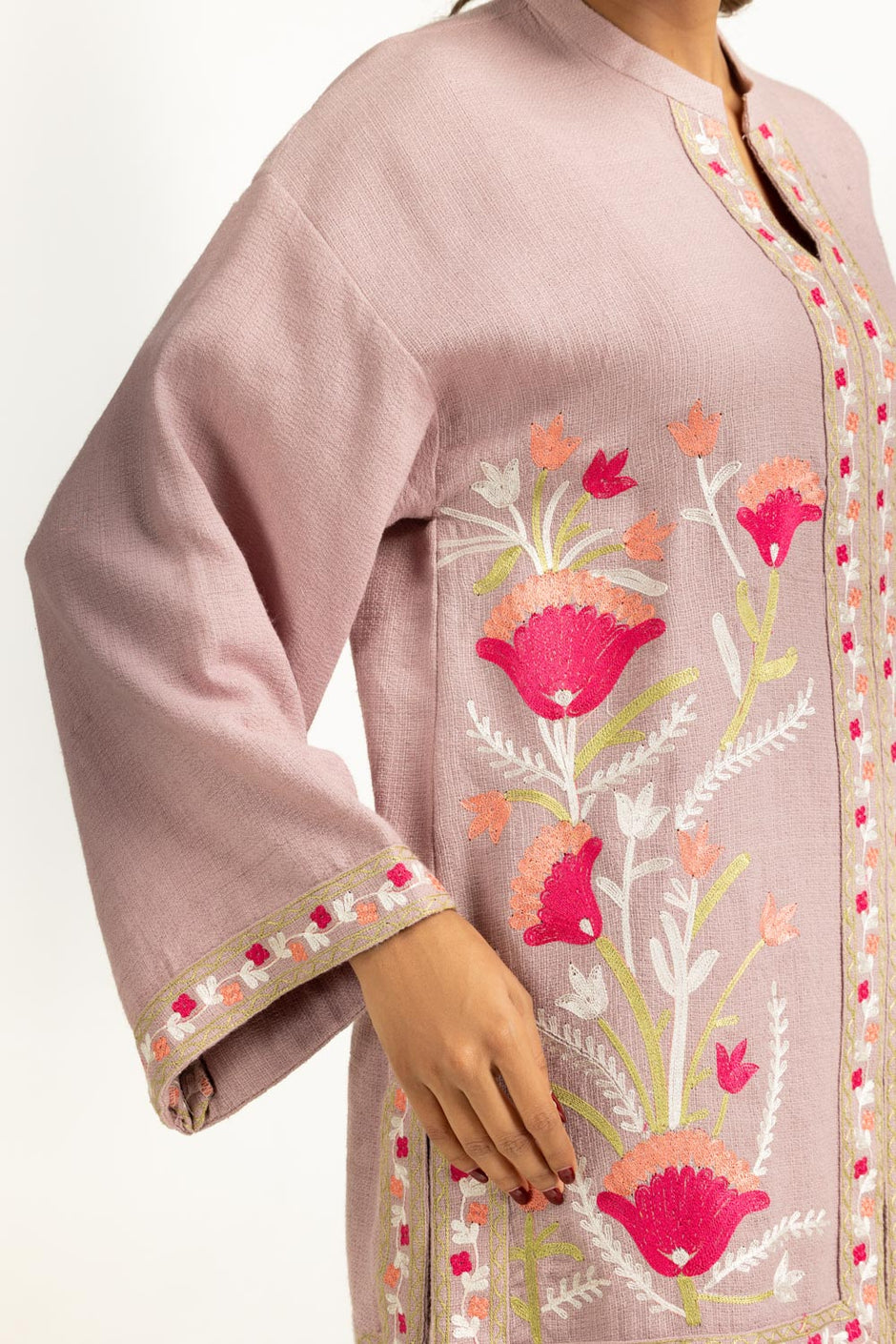 Jute Embroidered Co-Ord Set