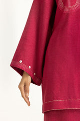 Jute Embroidered Co-Ord Set IPST-55181