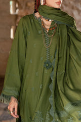 3 Piece Karandi Velvet Yarn Jacquard Suit with Shirt and Dyed Trouser MJ-52030