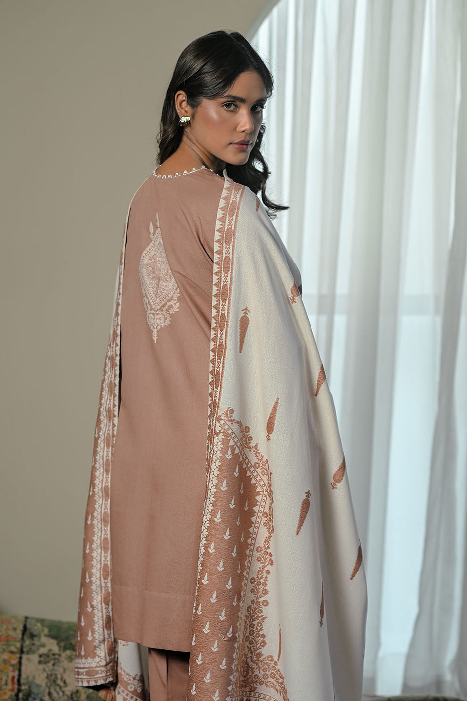 3 Piece Karandi Velvet Jacquard Suit