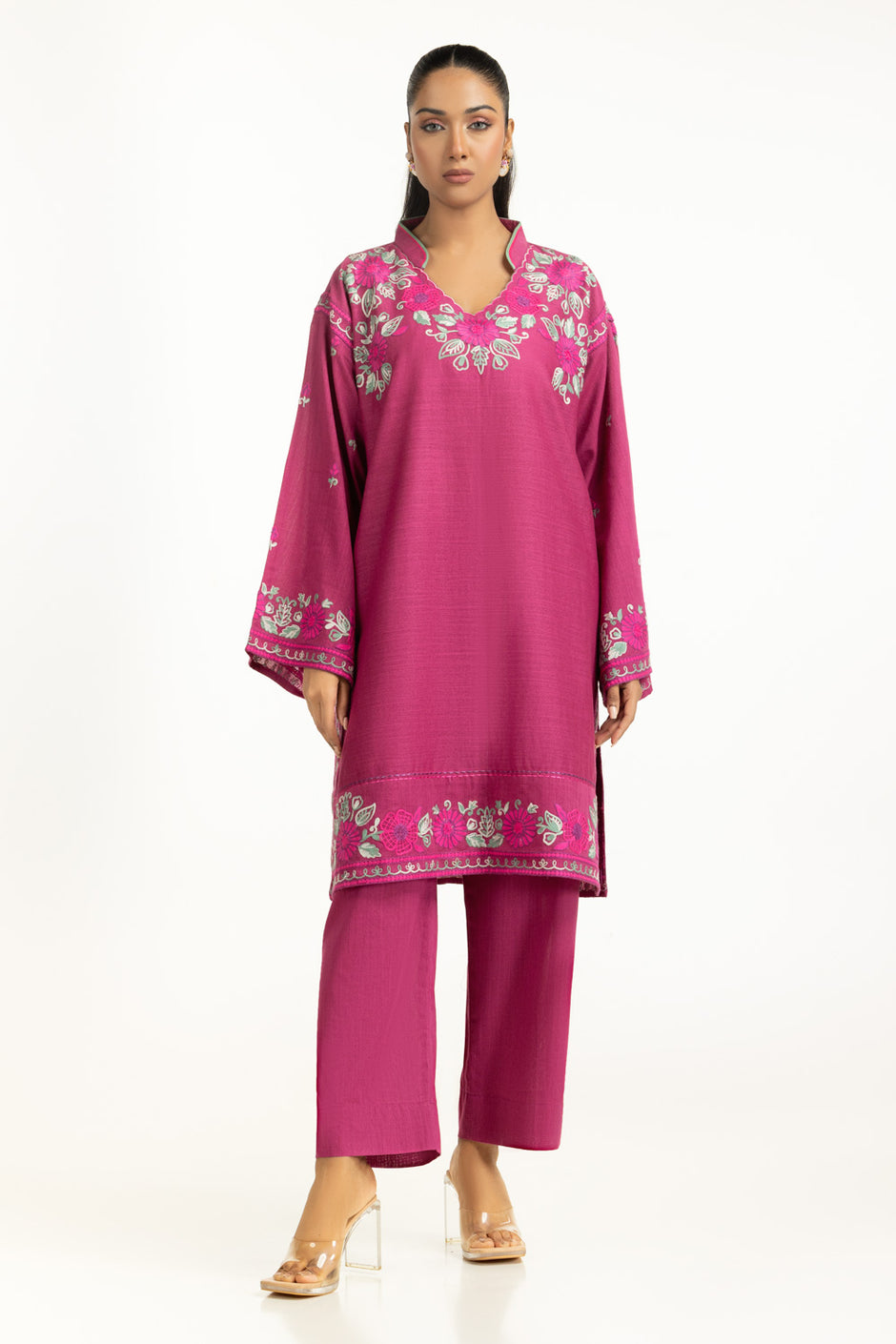 Karandi Embroidered Co-Ord Set