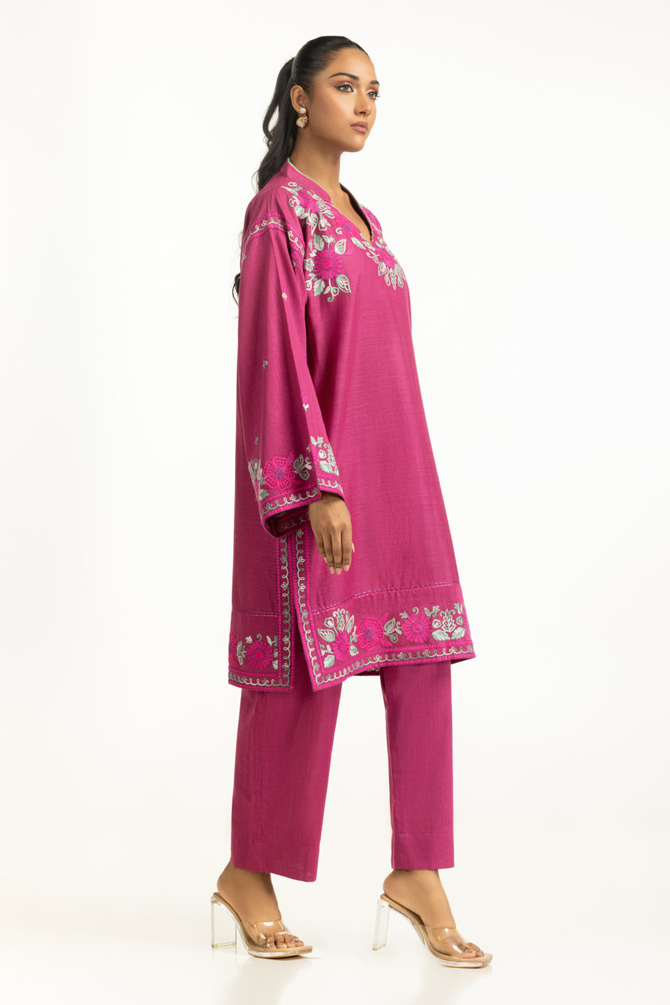 Karandi Embroidered Co-Ord Set