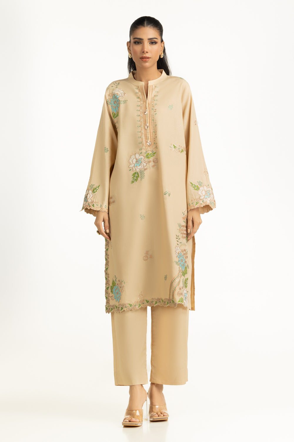 Karandi Embroidered Co-Ord Set IUSTTS-1261