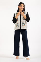 Karandi Embroidered Waistcoat IPS-55211