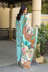 3 Piece Printed Khaddar Suit SD-52165