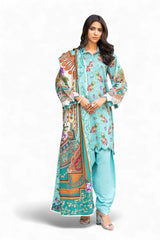 3 Piece Printed Khaddar Suit SD-52165