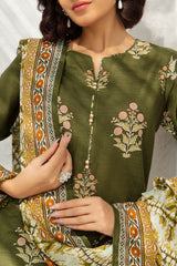 3 Piece Printed Khaddar Suit with Dupatta SD-52186