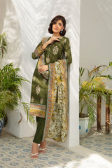 3 Piece Printed Khaddar Suit with Dupatta SD-52186
