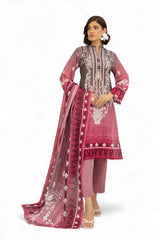 3 Piece Printed Khaddar Suit with Dupatta SD-52187