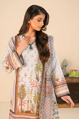 3 Piece Printed Khaddar Suit with Dupatta SD-52214
