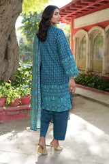 3 Piece Printed Khaddar Suit SD-52220