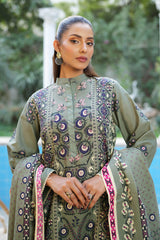 3 Piece Printed Khaddar Suit SD-52224