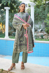 3 Piece Printed Khaddar Suit SD-52224