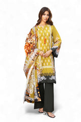 3 Piece Printed Khaddar Suit SD-52226