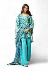 3 Piece Printed Khaddar Suit SD-52232