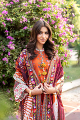 3 Piece Printed Khaddar Suit SD-52233