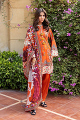 3 Piece Printed Khaddar Suit SD-52233