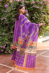 3 Piece Printed Khaddar Suit SD-52234