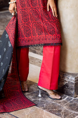 3 Piece Printed Khaddar Suit SD-52238