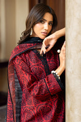 3 Piece Printed Khaddar Suit SD-52238