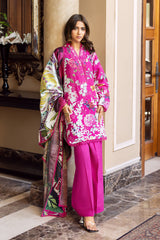 3 Piece Printed Khaddar Suit SD-52239