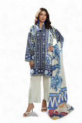 3 Piece Printed Khaddar Suit SD-52244