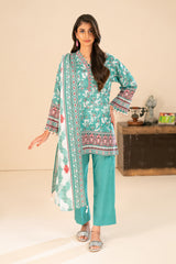 3 Piece Printed Khaddar Suit with Dupatta SD-52253