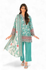 3 Piece Printed Khaddar Suit with Dupatta SD-52253