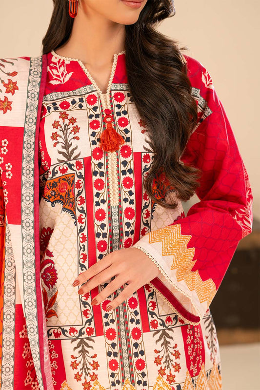 3 Piece Printed Khaddar Suit with Dupatta SD-52254