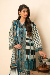 3 Piece Printed Khaddar Suit with Dupatta SD-52255
